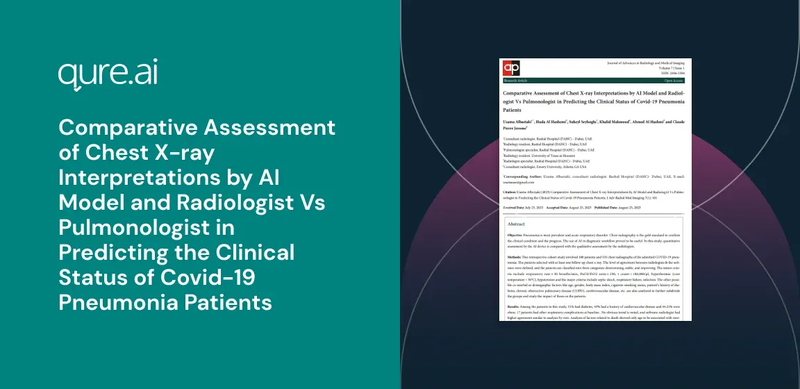Comparative Assessment of Chest X-ray Interpretations by AI Model and Radiologist Vs Pulmonologist in Predicting the Clinical Status of Covid-19 Pneumonia Patients.webp