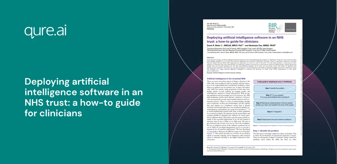 Deploying artificial intelligence software in an NHS trust a how-to guide for clinicians.webp