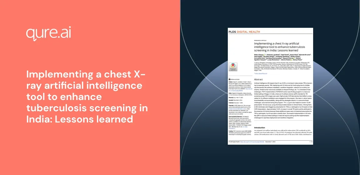 Implementing a chest X-ray artificial intelligence tool to enhance tuberculosis screening in India Lessons learned.webp
