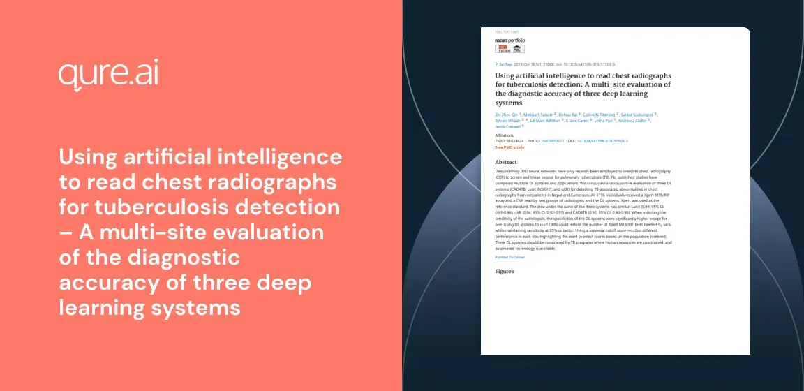 Using artificial intelligence to read chest radiographs for tuberculosis detection – A multi-site evaluation of the diagnostic accuracy of three deep learning systems.webp
