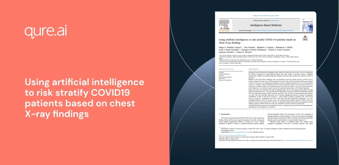 Using artificial intelligence to risk stratify COVID19 patients based on chest X-ray findings.webp